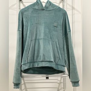 alo velour hoodie - LIMITED EDITION - blue agave - unisex style/oversized fit